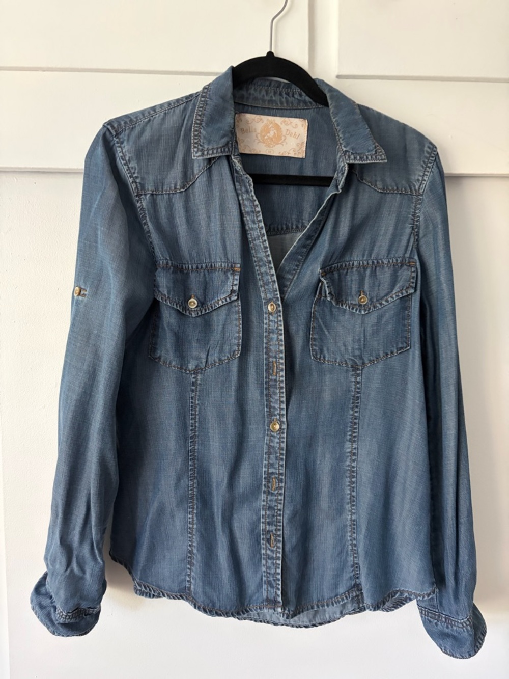 Bella Dahl Light Blue Denim Button-Down Shirt